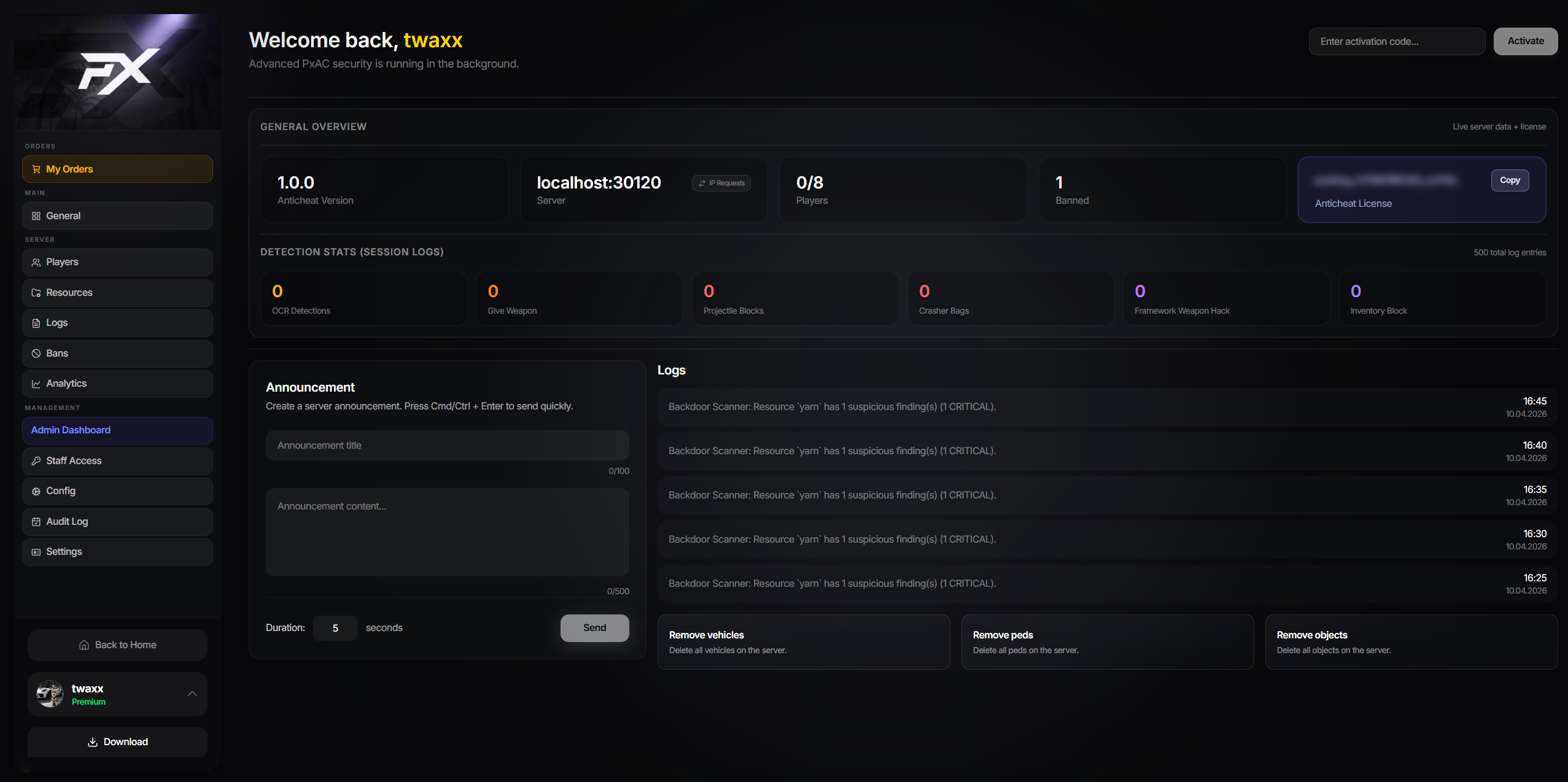 Preview Web Panel